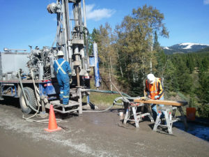 Geotechnical core drilling
